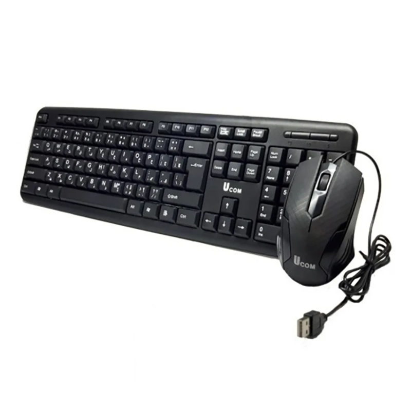 کیبورد و ماوس سیم دار UCOM یوکام مدل KB 2860